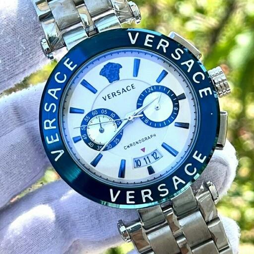 ساعت مچی مردانه 3 موتور فعال کرنوگراف ورساچ با ضمانت VERSACE